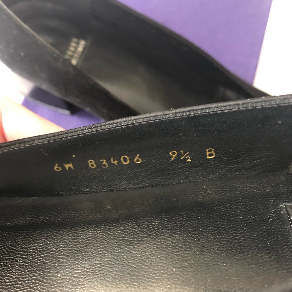 Stuart Weitzman Suede Leather Block Heel Shoes - image 6